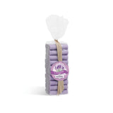 Sachet de 10 petits savons lavande exfoliants 24g, savons solides artisanaux made in Provence.