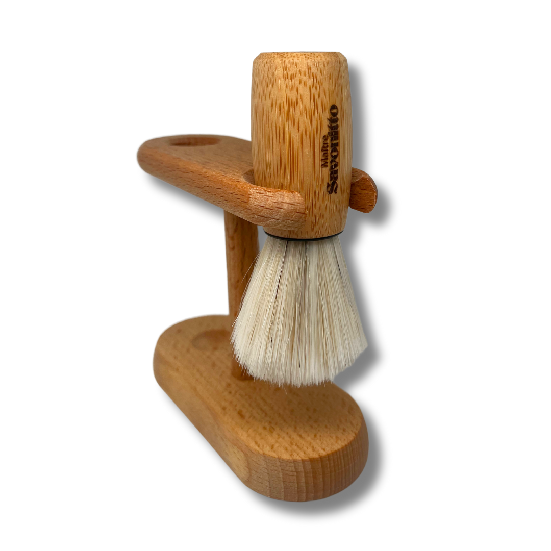 Blaireau de rasage en bois