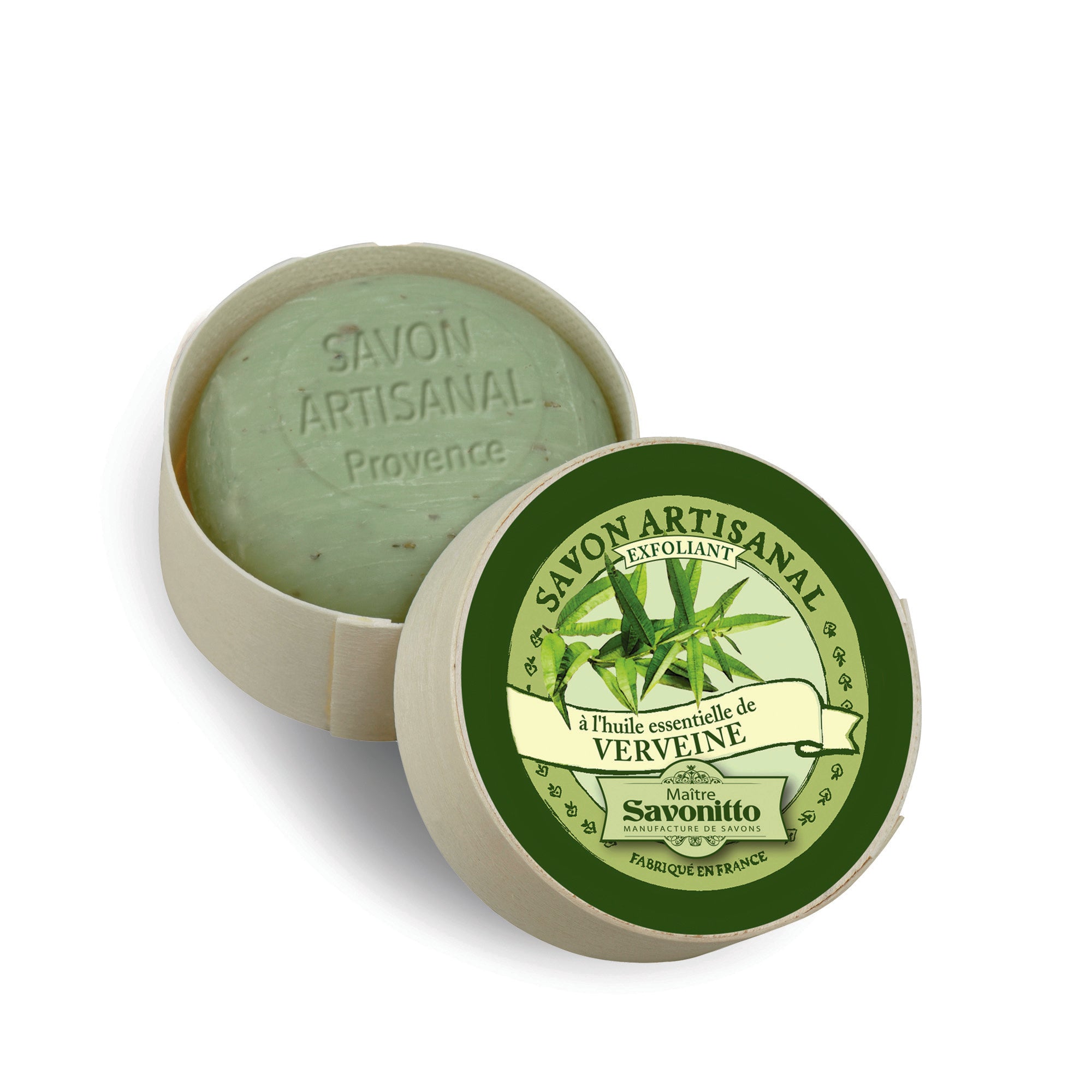 savons boite en bois verveine