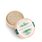 savon boite en bois thé vert menthe poivrée