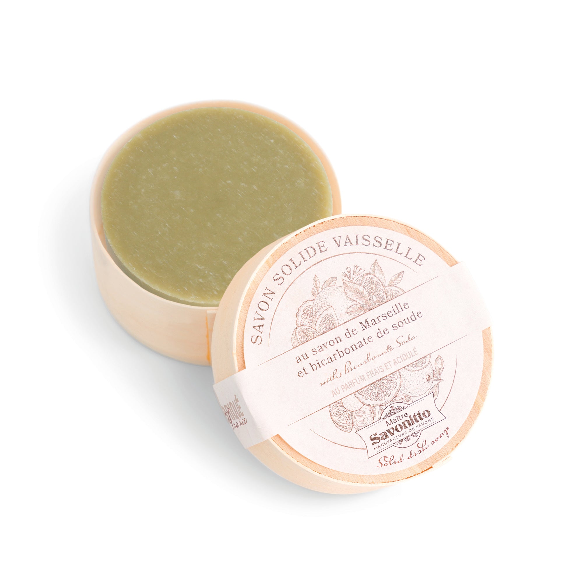 Savon solide vaisselle 100g, savon ménager artisanal pour la cuisine