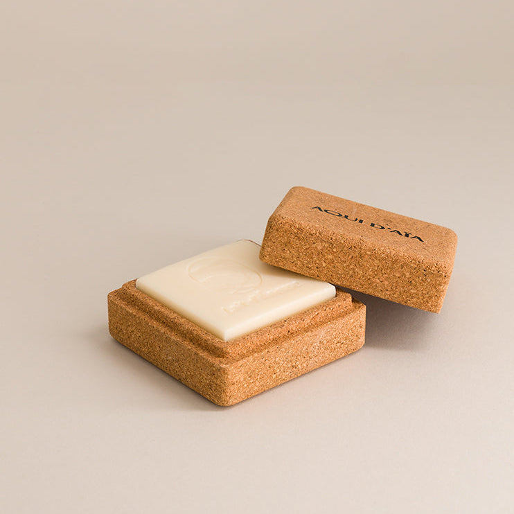 Boîte de transport en liège pour savon solide, accessoire naturel et réutilisable
