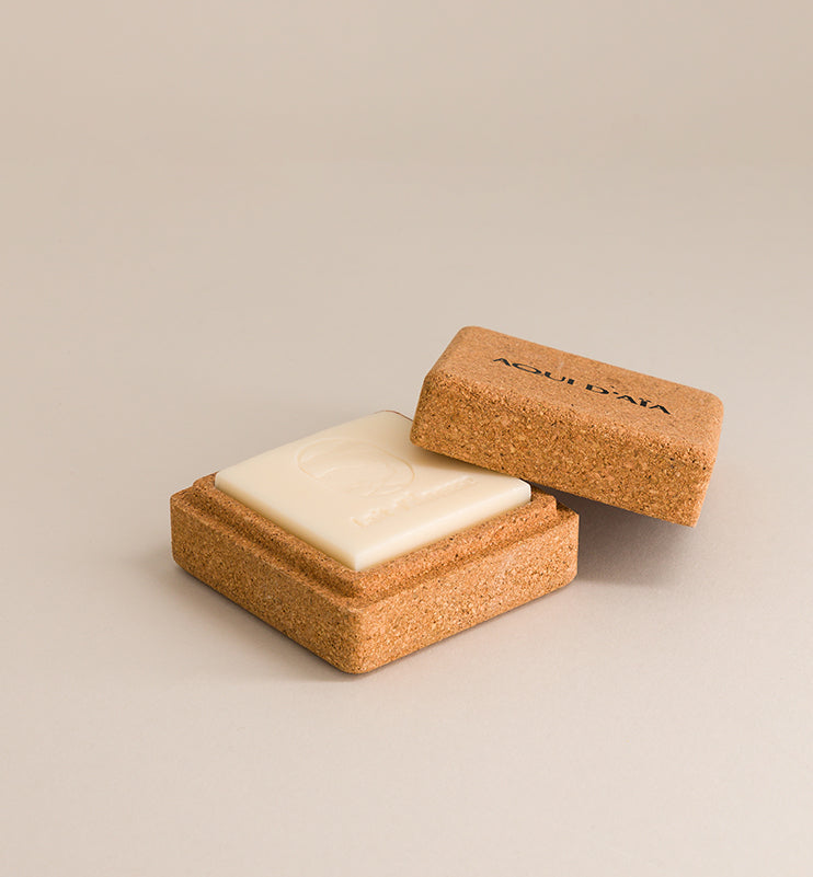 Boîte de transport en liège pour savon solide, accessoire naturel et réutilisable