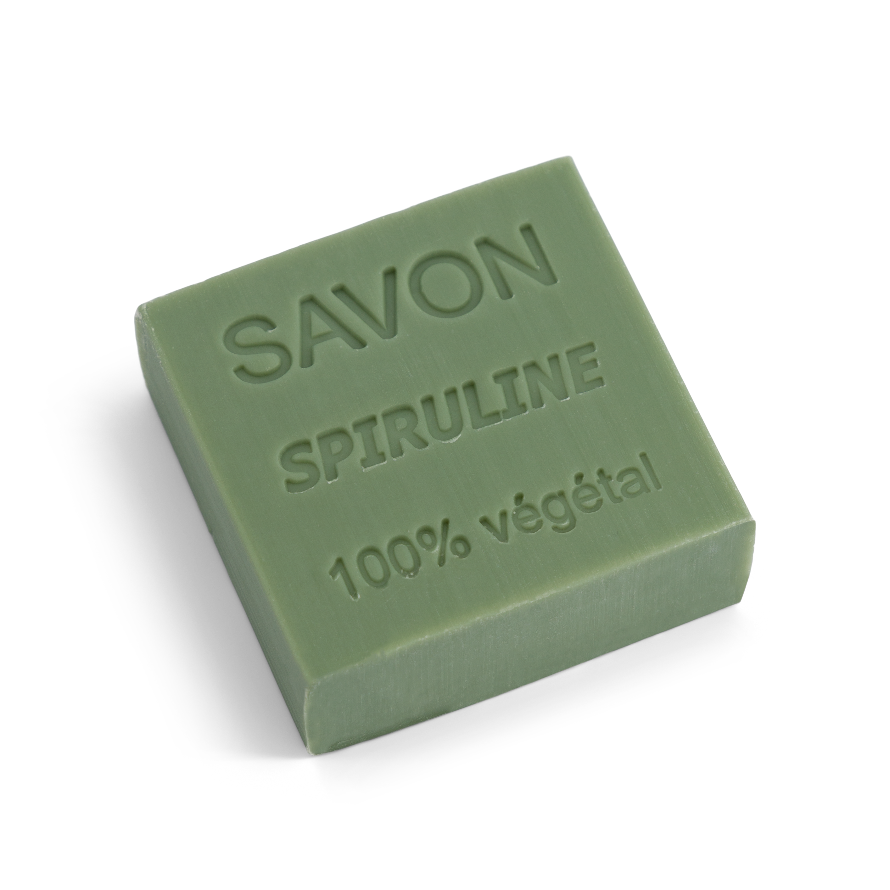 Savon artisanal à la spiruline 100g, savon solide naturel made in Provence.