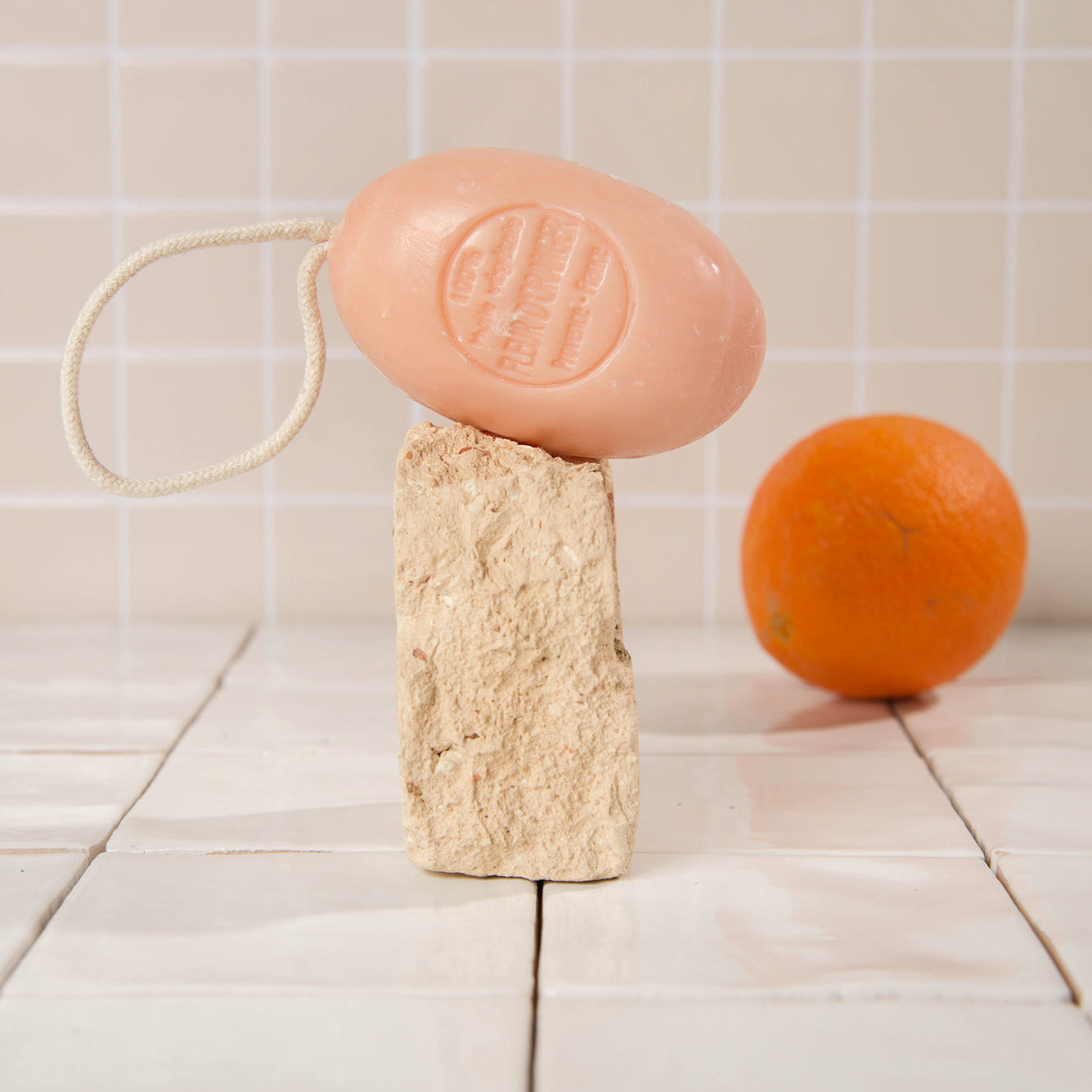 savon ovale corde fleur d'oranger