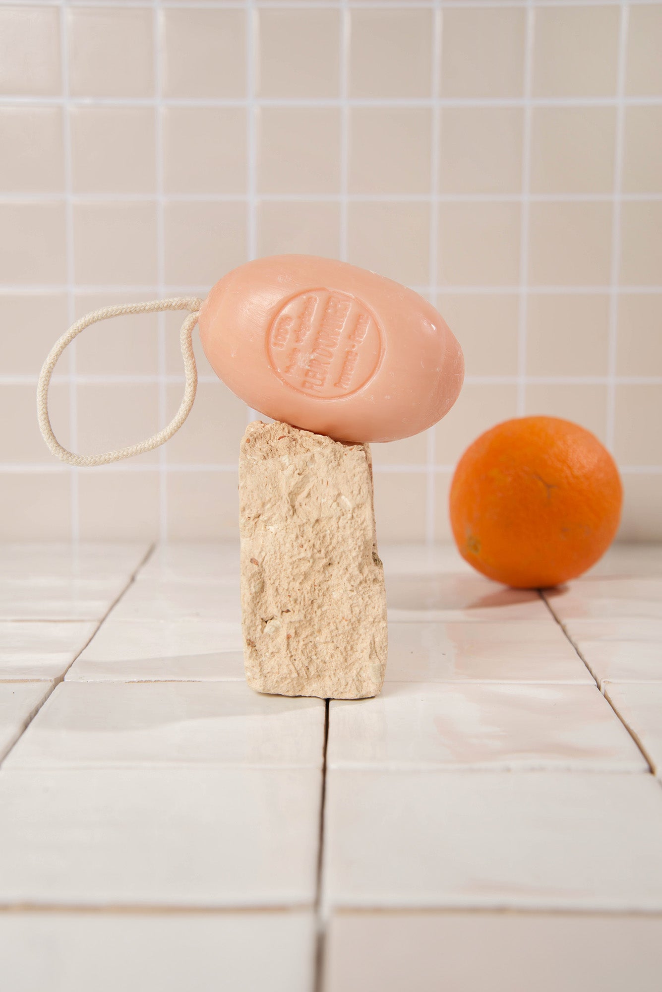 savon ovale corde fleur d'oranger