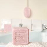savon cube rose