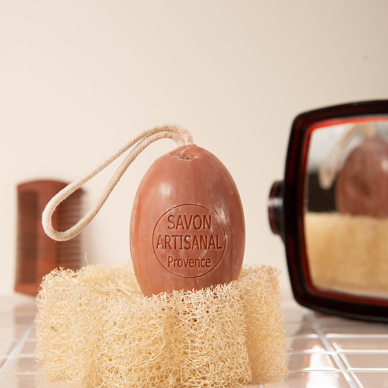 savon ovale corde myrrhe, musc et ambre