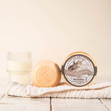 savon lait d'anesse dans boite en bois