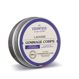 Gommage corps à la lavande 200ml, certifié COSMOS Natural, exfoliant doux pour une peau lisse et parfumée.