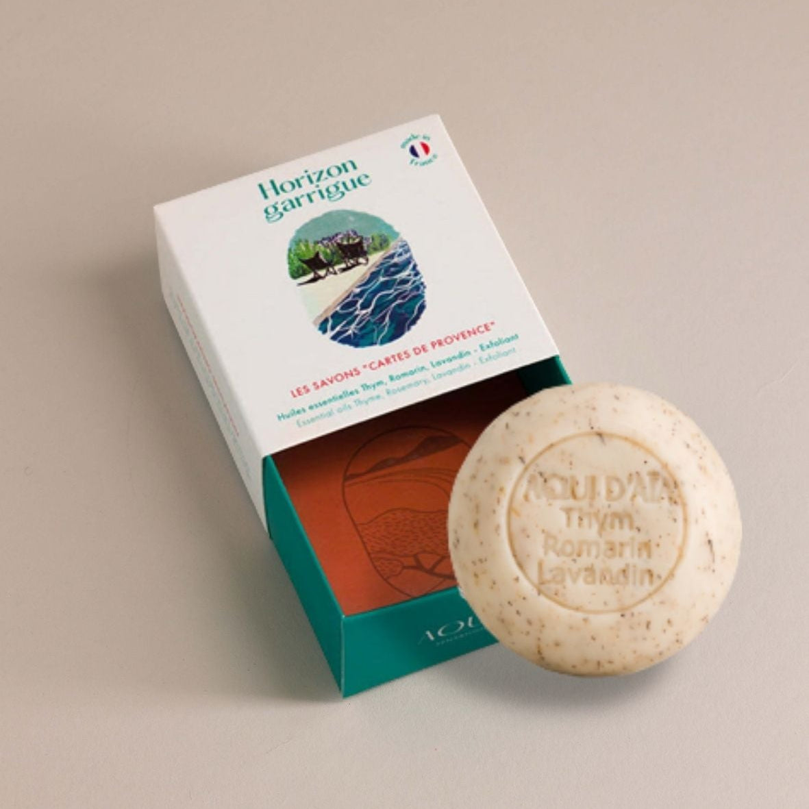Savon Thym, Romarin & Lavandin avec exfoliant 100g