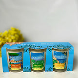 Trio de Bougies Aqui d'Aia x Côte d'Azur France