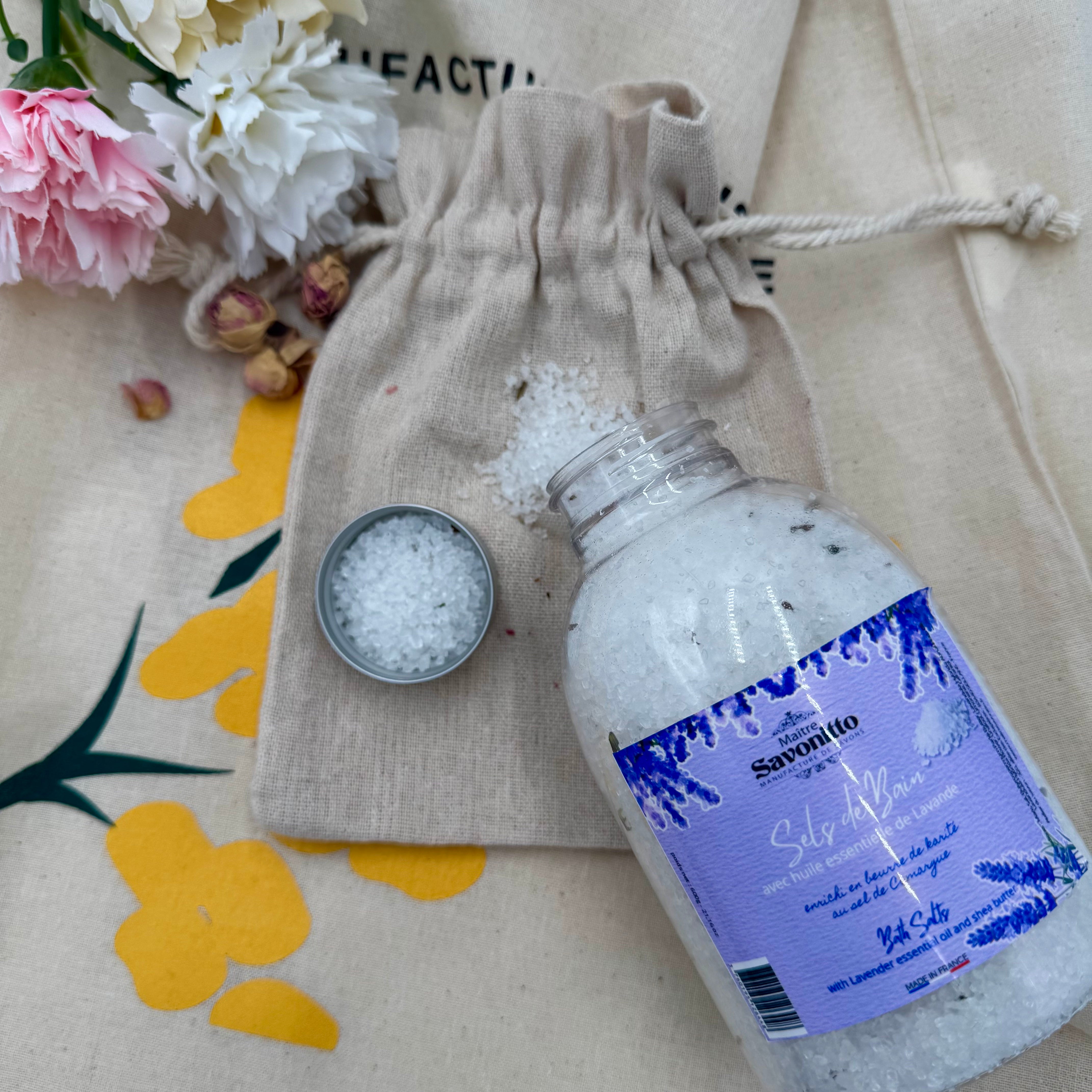 Sels de bain relaxant - Lavande de Provence & Beurre de Karité