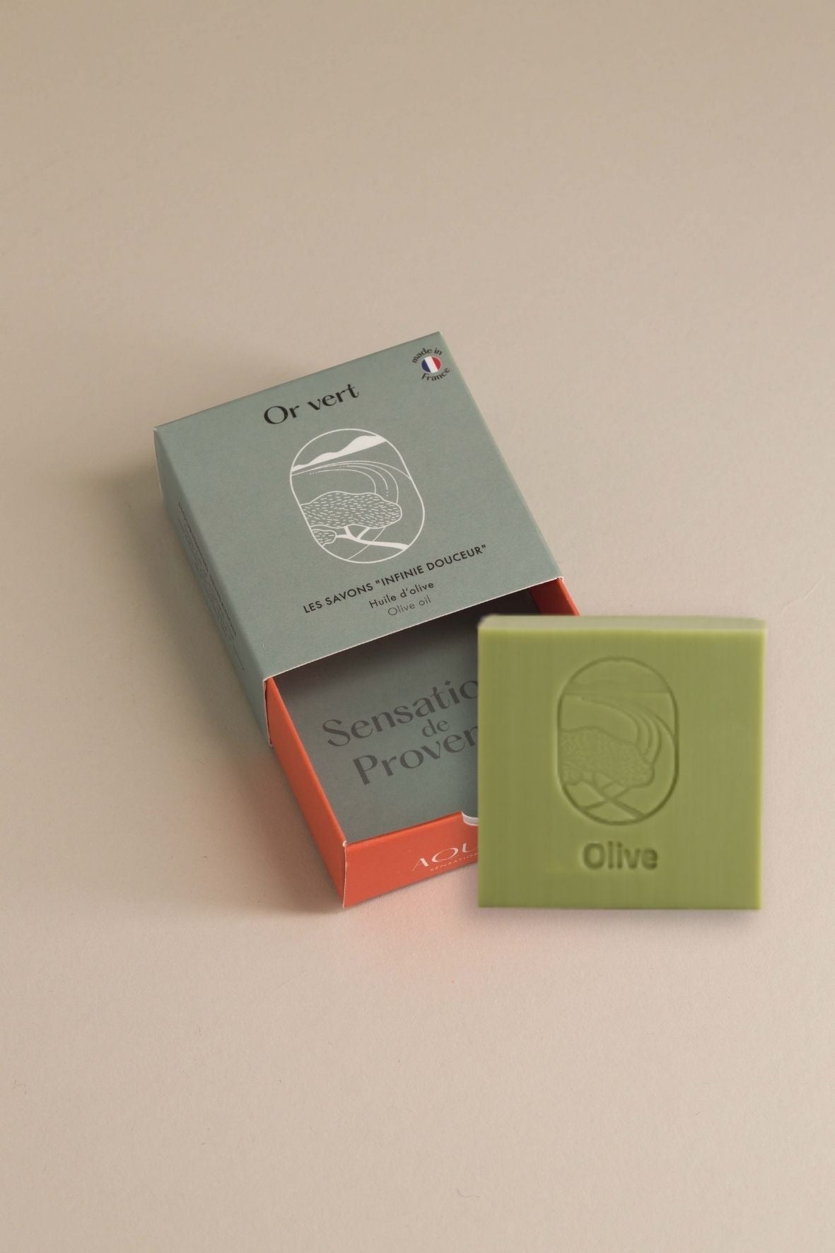 Savon artisanal à l’huile d’olive du Luberon 100g, savon naturel made in Provence
