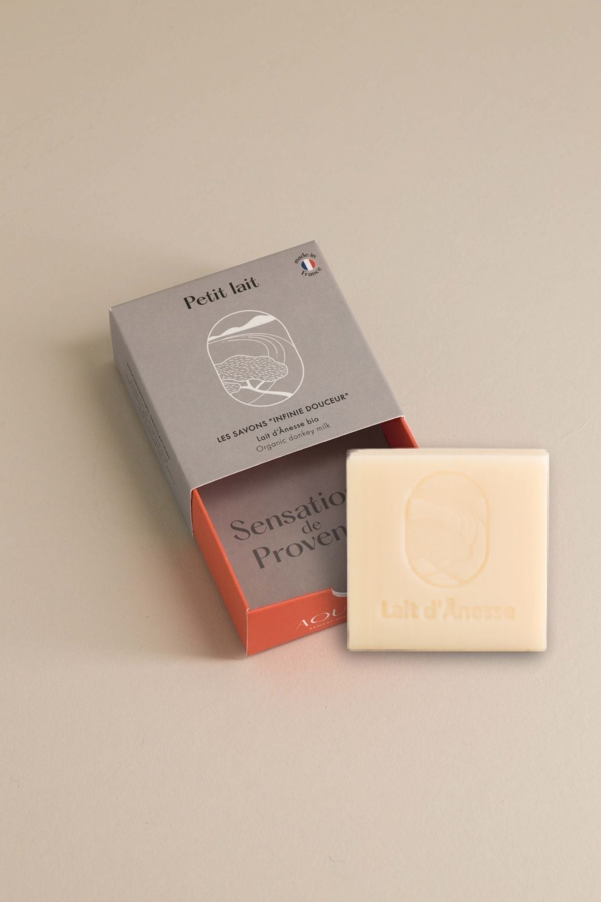 Savon artisanal au lait d’ânesse 100g, savon naturel made in Provence