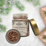 Bougie artisanale chantilly marrons glacés 100g, édition limitée, présentée en pot.