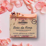 Savon saponifié à froid à l'Huile essentielle Bois de Rose 100g