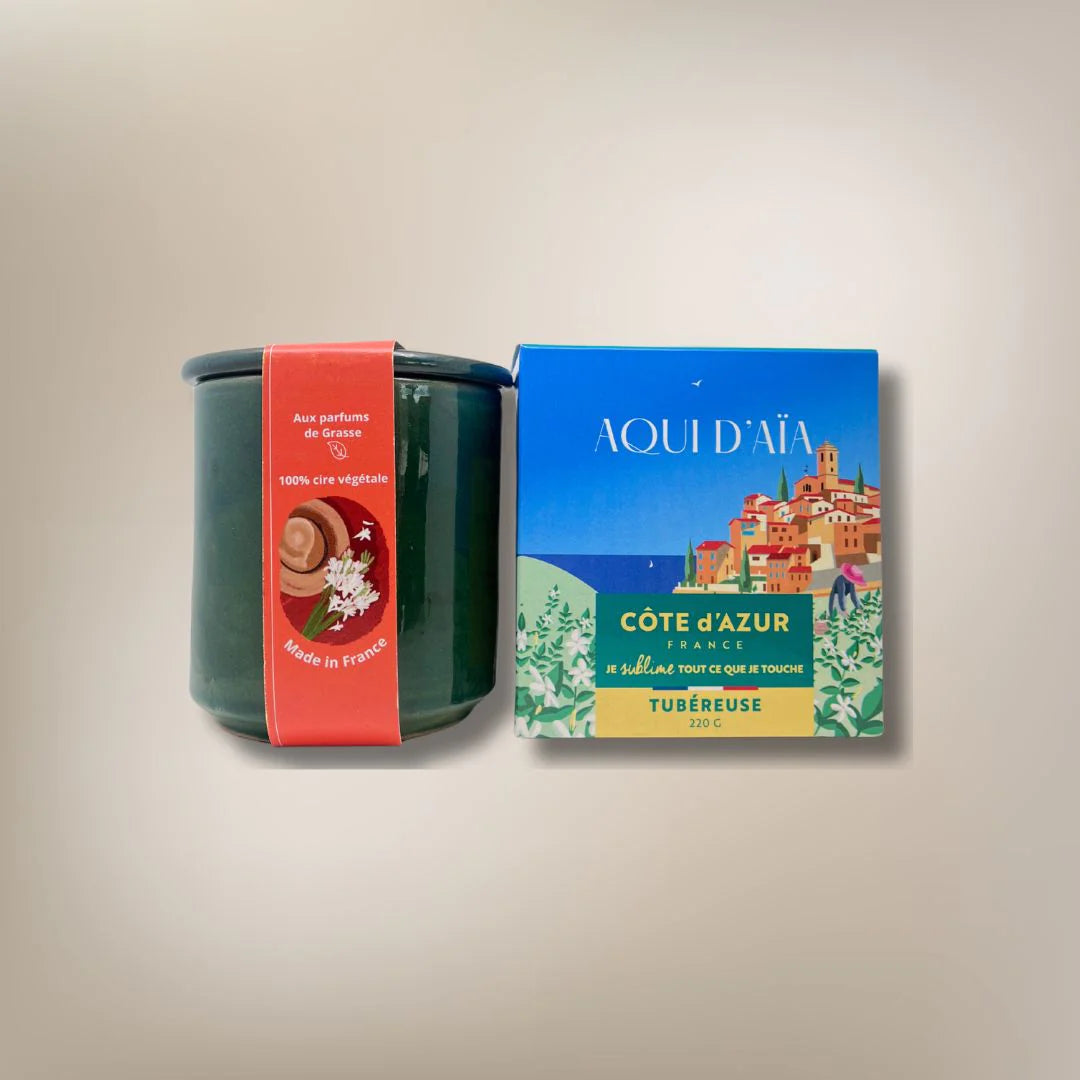 Bougie Tubéreuse X Côte d'Azur France 180g
