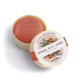 savon myrrhe musc et ambre dans boite en bois