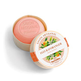 savon fleur d'oranger dans boite en bois