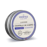 Chantilly de karité à la lavande, soin multi usages pour le corps et les cheveux, à la texture onctueuse et aérienne, idéale pour nourrir et adoucir la peau et la fibre capillaire.