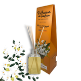 Diffuseur de parfum Fleur d'Oranger 100ml, aux essences de Grasse, diffusion naturelle pour une atmosphère douce et ensoleillée.