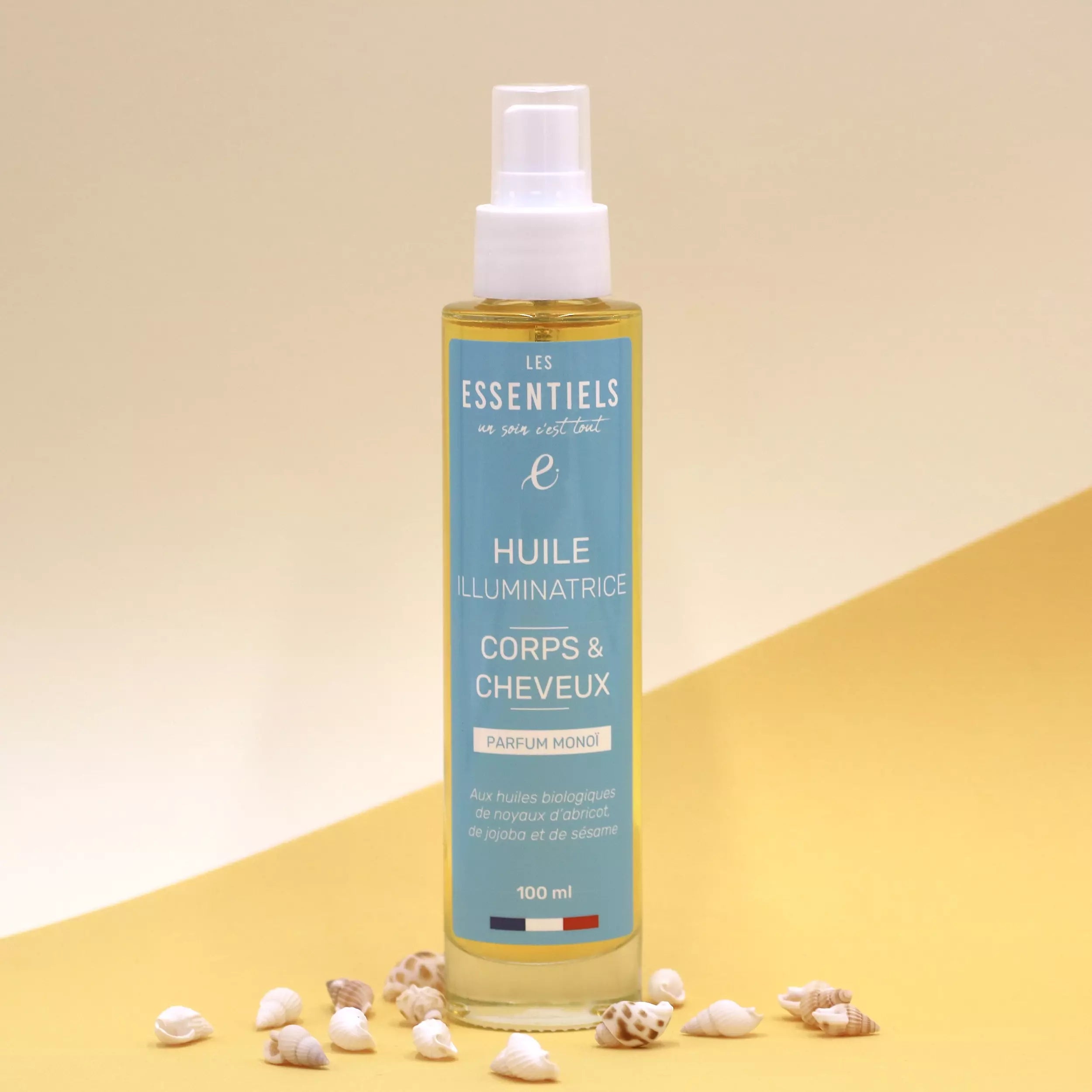 Huile Illuminatrice Corps et Cheveux 100ml - Parfum Monoï