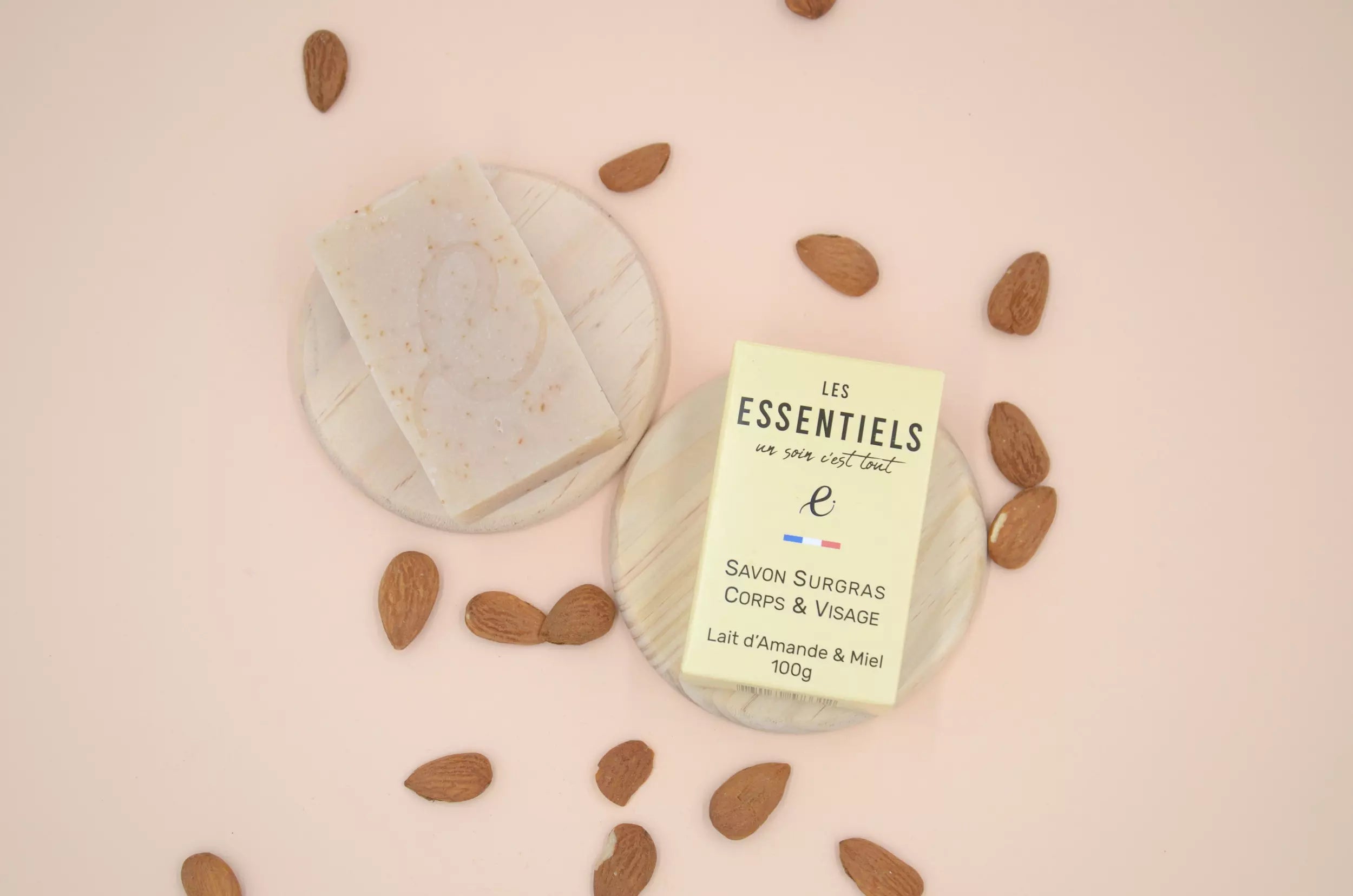Savon surgras Lait d'amande et Miel - 100g - COSMOS Organic