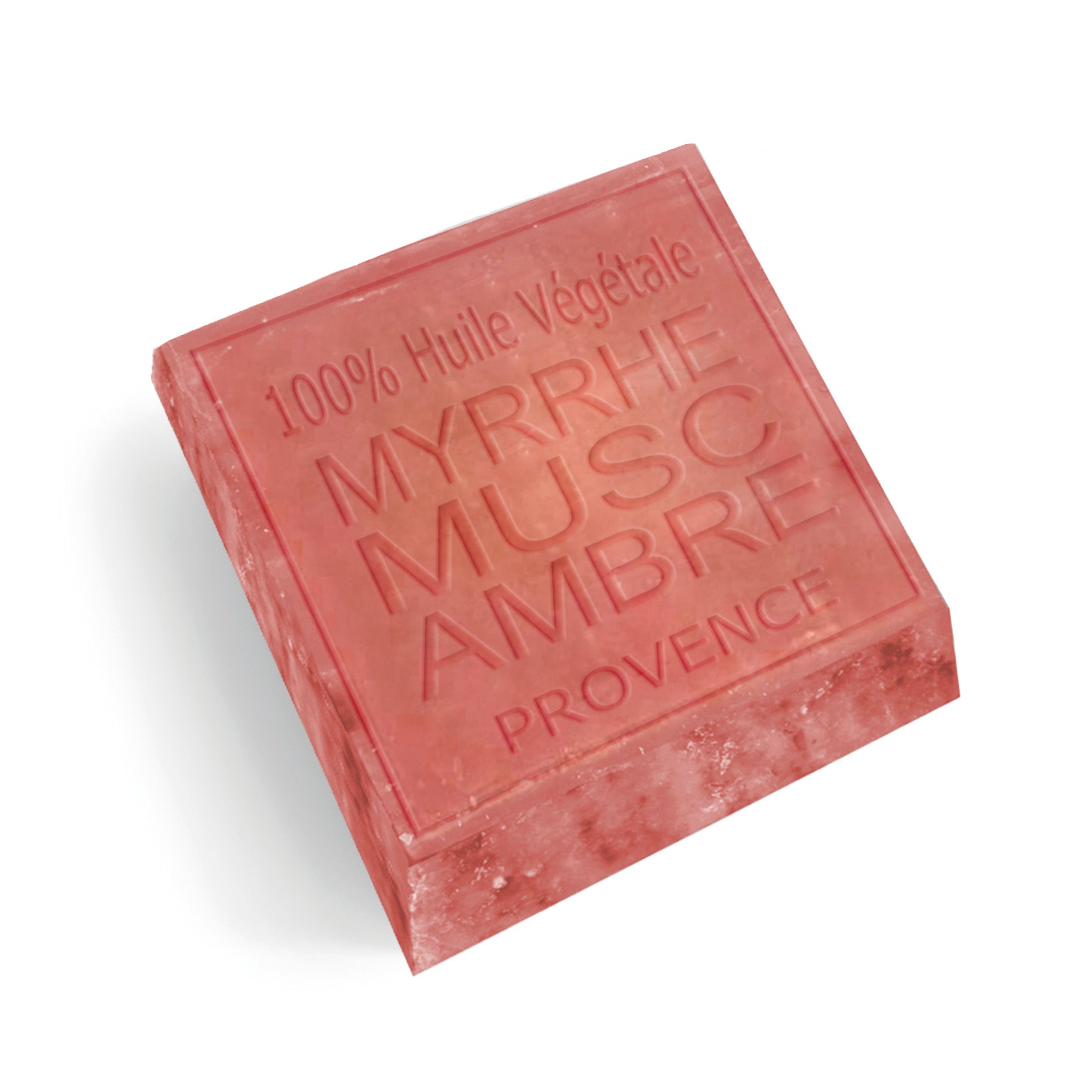 Savon parfumé myrrhe musc ambre 100g, savon artisanal made in Provence