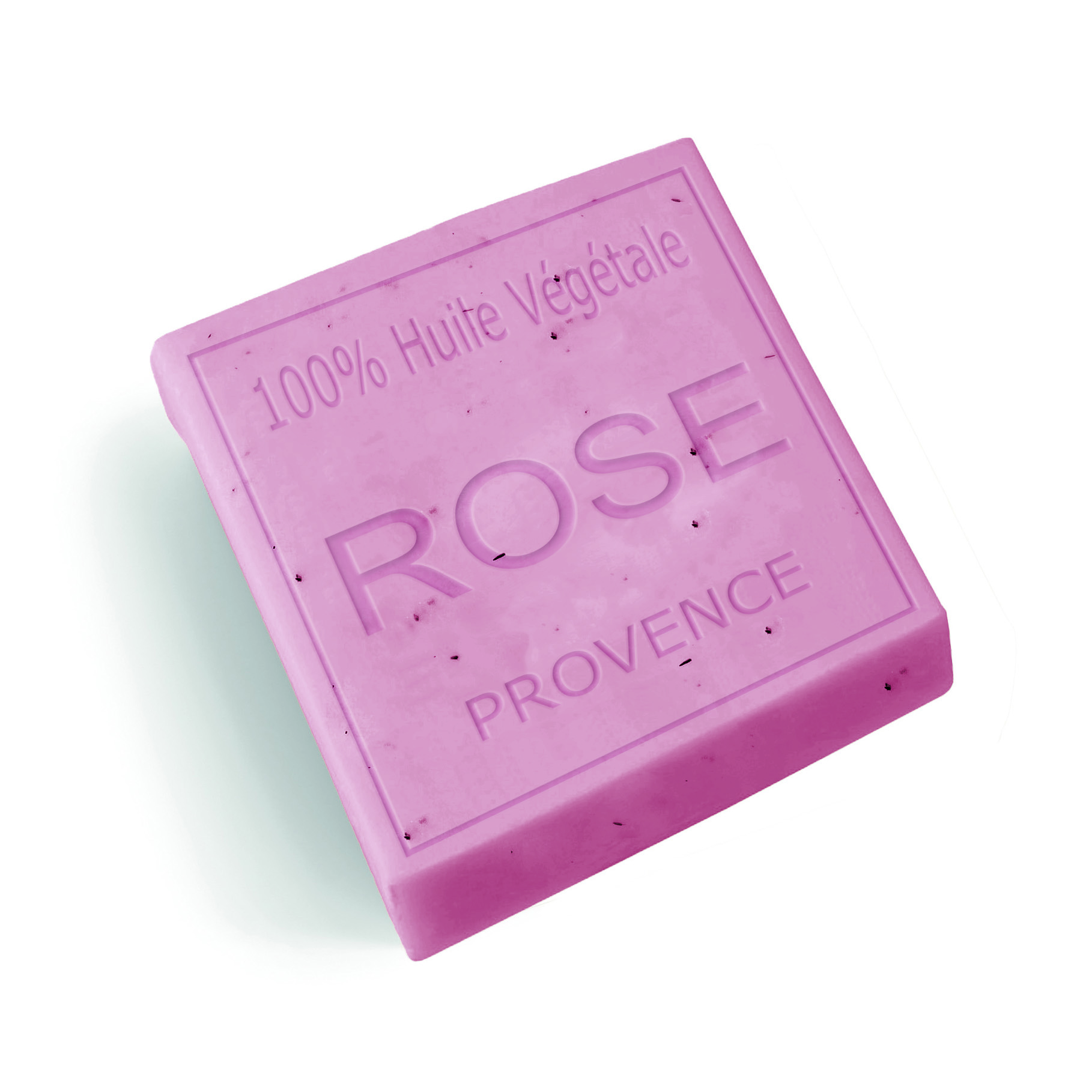Savon parfumé rose 100g, savon artisanal made in Provence