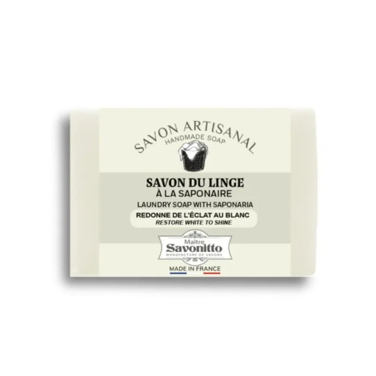 Savon du linge artisanal à la saponaire 100g, destiné à l’entretien du textile